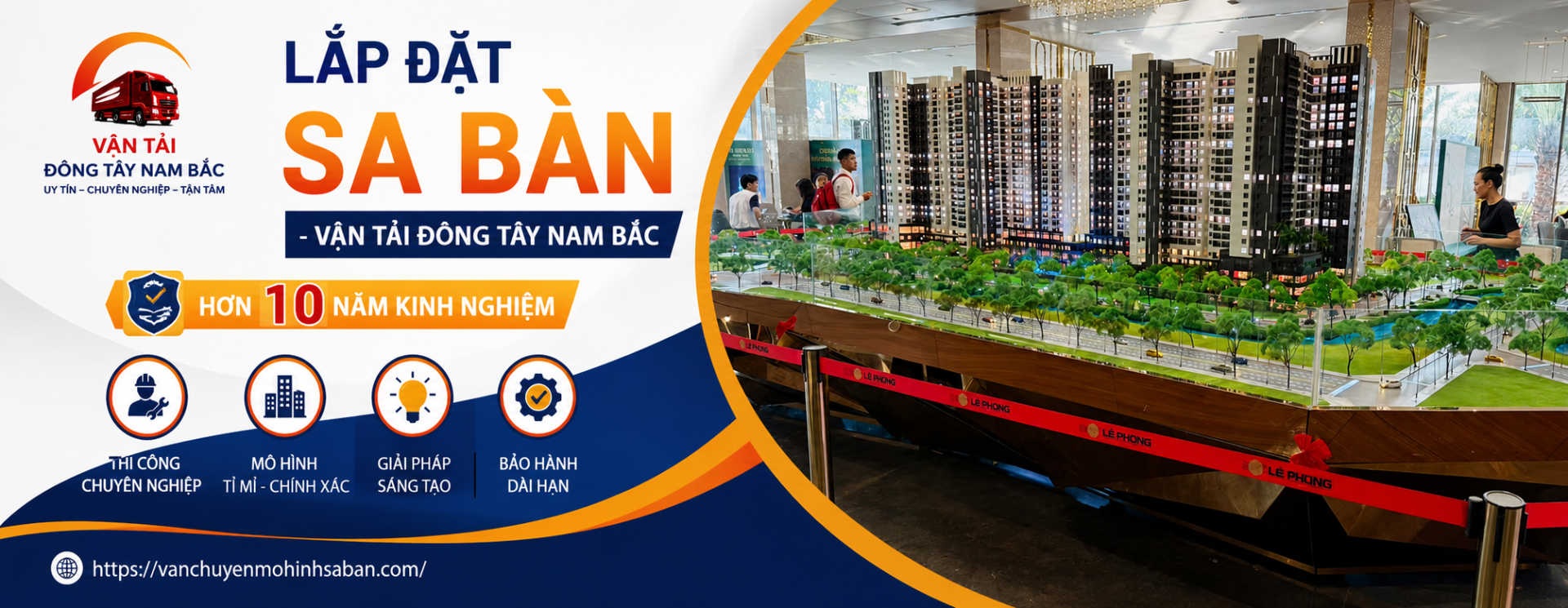 Lắp đặt sa bàn