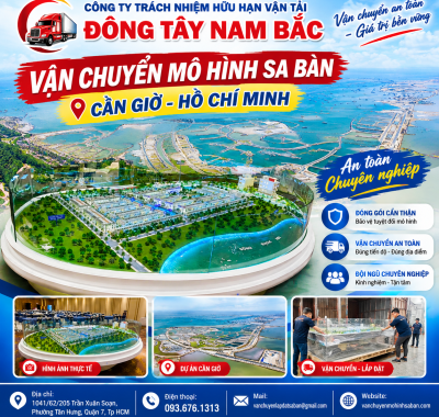 Vận chuyển mô hình sa bàn Cần Giờ Hồ Chí Minh