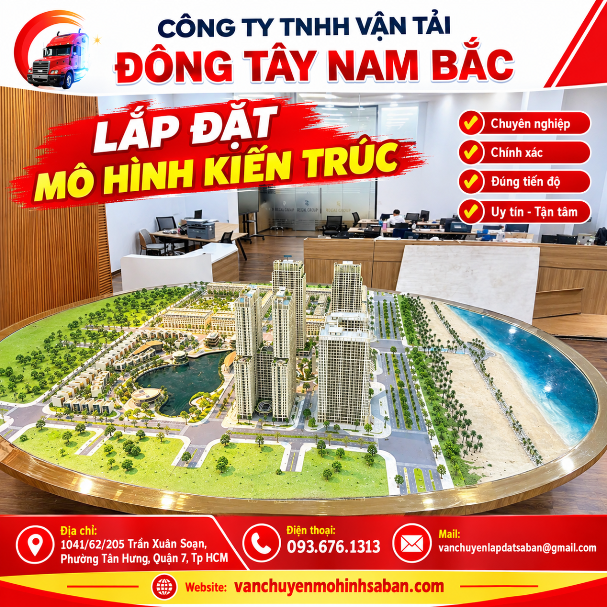 Lắp đặt mô hình kiến trúc