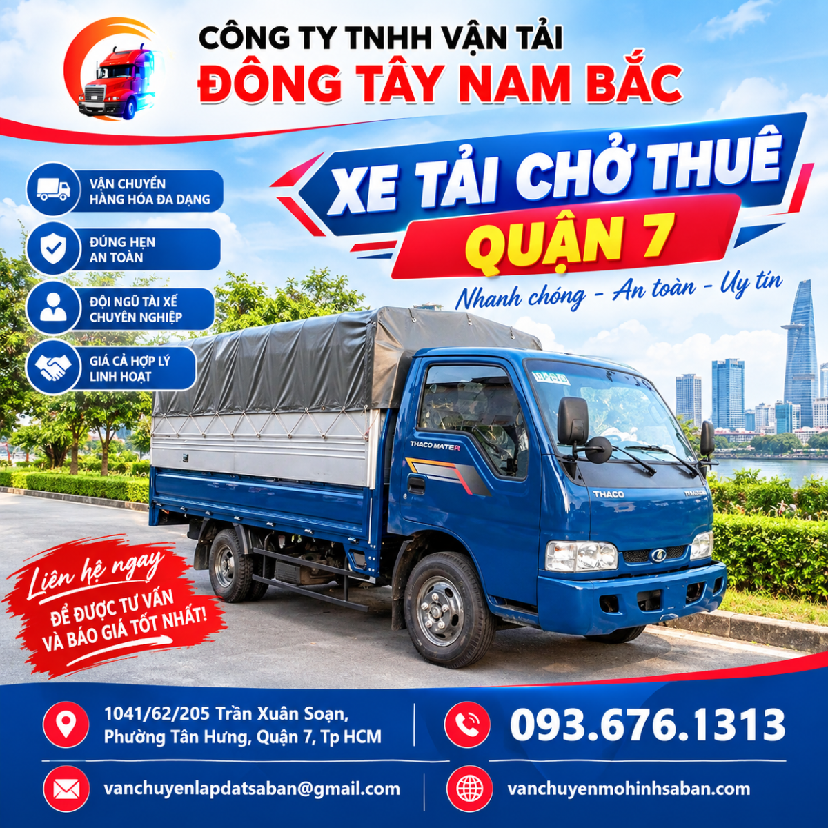 Xe Tải Chở Thuê Quận 7