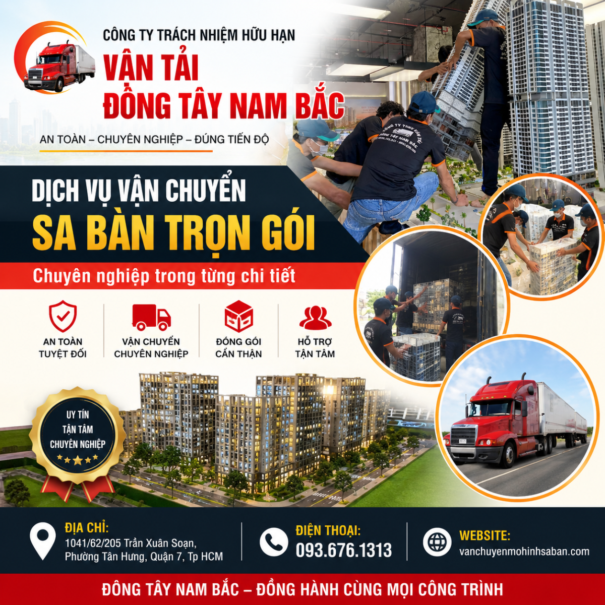 Dịch vụ vận chuyển sa bàn trọn gói